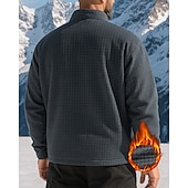 baratos Fleece &amp; Casacos 3 em 1-Homens Jaqueta de Trilha Jaqueta de lã para caminhada Inverno Ao ar livre Retalhos Térmico / Quente Macio Jaquetas em Velocino Caça Campismo / Escursão / Espeleologismo Preto Azul Real Cinzento