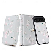 رخيصةأون جراب للهواتف الأخرى-هاتف غطاء من أجل غوغل بيكسل 9 برو اكس ال Pixel 8 Pro بكسل 9a حافظة بطاقة المحفظة انفصال حماية كاملة للجسم مع الحبل مكتب  /  الأعمال جلد أصلي
