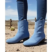 Недорогие Ботильоны-женские коричневые ботильоны из искусственной замши в стиле вестерн – ковбойские сапоги на низком каблуке в винтажном стиле для повседневных образов