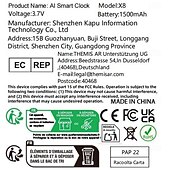 お買い得  テスター＆検出器-人気のスマートAI目覚まし時計、子供用液晶ディスプレイ、充電式バッテリー、Wi-Fi機能、AI音声制御スマートキッズタイマー