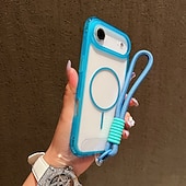 Χαμηλού Κόστους iPhone Θήκες-τηλέφωνο tok Για iPhone 17 Pro Max 17 Air 16 15 14 Pro Max Plus 13 Pro Max Πίσω Κάλυμμα με τον Lanyard Υποστήριξη ασύρματης φόρτισης Μη κιτρίνισμα Ρετρό TPU Ακρυλικό