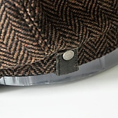 levne Pánské klobouky-Pánské PLacatá čepice Klobouk Ascot Novinářský klobouk Černá Kávová Polyester Módní Na běžné nošení ulice Denní Bez vzoru Nastavitelná Proti sluci Prodyšné