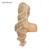 halpa Poninhännät-hiuslisäke, scrunchy don&#039;t hairstyle, tuuhea kihara, sotkuinen nuttura, vaalea blondi, g5l