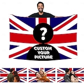halpa Personoidut tekstiilit-Personoitu, räätälöity Union Jackin Ison-Britannian lippu -valokuvaseinävaate juliste, luo oma kuvasi kodin sisustukseen, asuntoloihin, makuuhuoneisiin, olohuoneisiin, klubeihin, baareihin,