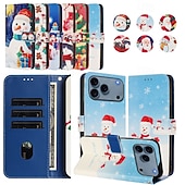 Недорогие Чехлы для iPhone-телефон Кейс для Назначение SSamsung Galaxy 17 Pro Max 17 Air i16 15 14 Pro Max Plus 13 Pro Max Кошелек для карт Полная защита тела с ремешком Защита от удара Рождество ТПУ Кожа PU