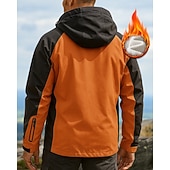 ieftine Fleece și jachete 3 în 1-Bărbați jachetă impermeabilă Jachetă termică Jachetă 3 în 1 În aer liber Termic Impermeabil Rezistent la Vânt Cald Îmbrăcăminte pentru drumeții Iarnă Toamnă Topuri Pescuit Camping / Drumeții