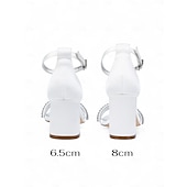 baratos cocktail-sandálias femininas de salto bloco de cetim roxo com tiras de strass - sapatos sociais elegantes e abertos para coquetéis e ocasiões formais