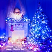 Недорогие Огни отпуска-Рождественские светодиодные феи гирлянды медная проволока с дистанционным управлением диммируемые звездные огни для вечеринки свадьбы спальни рождественской елки подключение