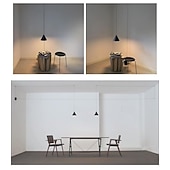 abordables Suspension-2 lumières 20 cm Conception unique Conception de l&#039;île Lampe suspendue Métal Finitions Peintes Moderne Style nordique 85-265V