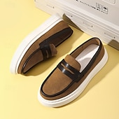 ieftine Loafers casual-Mocasini casual bărbătești în două culori cu talpă albă – pantofi eleganti, fără slip-on, pentru birou, călătorii și ținute de weekend