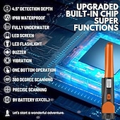 abordables Actividad al Aire Libre-Detector de metales portátil de alta sensibilidad con indicador LED de un solo botón.