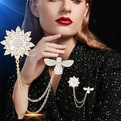 Недорогие Булавки и броши-Броши Классический Ретро геометрический Животный принт Элегантный стиль Мода На заказ Простой Брошь Бижутерия Серебряный Золотой Назначение Свадьба Для вечеринок Подарок Обручение Выпускной фестиваль