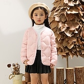 Kinder Mädchen Daunenjacke Daunenjacke Einfarbig Niedlich Tasche Knöpfe Schule Mantel Oberbekleidung 4-12 Jahre Winter Schwarz Hellgrün Rosa preiswerte Mädchen Daunen- und Parkajacke-Kinder Mädchen Daunenjacke Daunenjacke Einfarbig Niedlich Tasche Knöpfe Schule Mantel Oberbekleidung 4-12 Jahre Winter Schwarz Hellgrün Rosa