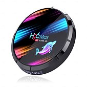 رخيصةأون تي في بوكس-صندوق تلفاز يعمل بنظام أندرويد 9.0، h96max s905x3، بلوتوث 4.0، شاشة رقمية بدقة 4K، يدعم H.265 Cortex A55، سعة تخزين 4 جيجابايت، 128 جيجابايت، 64 جيجابايت، 32 جيجابايت