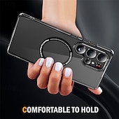 Χαμηλού Κόστους Samsung Θήκη-τηλέφωνο tok Για Samsung Galaxy S25 Ultra Plus S24 Ultra Plus S23 Ultra Plus Α56 A16 Πίσω Κάλυμμα Θήκη μαγνητικής προσρόφησης Ημιδιαφανές Μαγνητική Ανθεκτική σε πτώσεις TPU PC