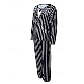 billiga Pojkes Halloween kostymer-Jack Skellington Halloween cosplay-kostym kläder kostymer och kavajer The Nightmare Before Christmas cosplay barns halloween karneval maskeradföreställning enkla halloween-kostymer klä upp
