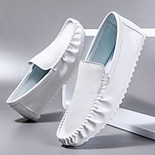 preiswerte Sneaker für Herren-Rote Slipper aus Kunstleder für Herren – leichte Freizeitschuhe für den Alltag und auf Reisen