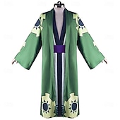 tanie Kostiumy anime-Ocean Adventurer Roronoa Zoro Pirat Słomkowy Kapelusz Anime Kostium Cosplay Stroje Garnitury cosplay Karnawał Bal maskowy Kostium Na Męskie Dla dorosłych