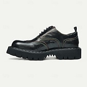 billige Klassiske Pensko-Herresko med burgunderfargede brogues og oxford-sko, klassiske snøresko for kontoret, banketter og spesielle anledninger