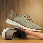 economico Sneakers Casual-scarpe da ginnastica Oxford traspiranti da uomo in maglia – scarpe casual leggere con finiture in pelle di vacchetta per camminare, indossare ogni giorno e viaggiare