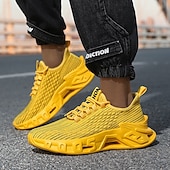 cheap Men&#039;s Sneakers-Men&#039;s Red Fashion Sneakers – Breathable Lace-Up Sport Shoes with Modern Sole Design for Running, Gym, Streetwear and Casual Weekend Outfits