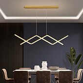 baratos Luzes pendentes-lustres, luzes led, luminárias suspensas para teto/ilha de cozinha, modernos para sala de estar, quarto, escritório, altura ajustável