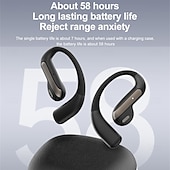 economico Cuffie TWS wireless-Cuffie con traduzione intelligente con intelligenza artificiale, cuffie sportive Bluetooth wireless di lunga durata, cuffie stereo con conduzione aerea semi-intraurale