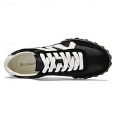 abordables Baskets-Baskets à lacets en similicuir pour homme, chaussures de sport rétro pour l&#039;extérieur – confortables pour la marche, l&#039;entraînement et le style décontracté