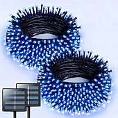 voordelige Halloween-verlichting-1 stuk zonne-lichtsnoer Halloween buitendecoratie IP65 waterdicht zonne-sprookjesachtige twinkelende lichtjes 8 verlichtingsmodi geschikt voor Halloween, Kerstmis, feest, boom, bruiloft, tuin, balkon,