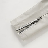 Men's Faux Leather Jacket Fleece Jacket Biker Jacket Motorcycle Jacket Vacation Daily Windproof Warm Pocket Fleece Fall Winter Plain Fashion Classic Stand Collar Regular Black White Wine Jacket cheap Faux Leather Jackets-Men's Faux Leather Jacket Fleece Jacket Biker Jacket Motorcycle Jacket Vacation Daily Windproof Warm Pocket Fleece Fall Winter Plain Fashion Classic Stand Collar Regular Black White Wine Jacket