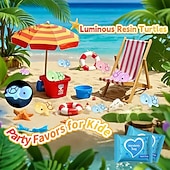 Χαμηλού Κόστους Γλυπτά-μίνι ζώα ρητίνης που φωσφορίζουν στο σκοτάδι, τσάντα μυστηρίου 50/100/200 τεμαχίων με μικροσκοπικές πάπιες, κουνέλια, γάτες, χελώνες και άλλα, χειροτεχνίες DIY, κήπος με νεράιδες, διακόσμηση σπιτιού,