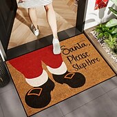 economico tappeti e stuoie natalizi-zerbino natalizio antisporco, tappeto per ingresso, tappetino resistente all&#039;usura per cucina, bagno e soggiorno
