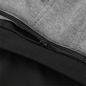 baratos Jaquetas Casuais-Homens jaqueta leve Jaqueta casual Casaco com capuz Férias Diário Respirável Bolsos Primavera Outono Listra Moda Clássico Com Capuz Padrão Preto Verde Tropa Casaco