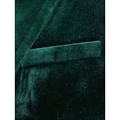economico Abiti casual-Uomo Abiti da lavoro Casuale Feste Nero Borgogna Autunno Tuta Bavero classico Casual Formale Tinta unita Vestibilità aderente 2 pezzi Monopetto Due Bottoni