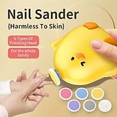 abordables appareils électroménagers-Ensemble de coupe-ongles électrique pour bébé avec jolie lime à ongles en forme de poulet pour nourrissons et nouveau-nés