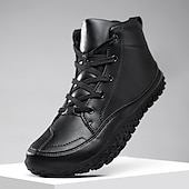 Miesten Bootsit 오피스 / 비즈니스 Pluskoko Kävely Vapaa-aika Päivittäin PU-nahka Mukava Nauhat Musta Valkoinen Keltainen halpa Nilkkurit-Miesten Bootsit 오피스 / 비즈니스 Pluskoko Kävely Vapaa-aika Päivittäin PU-nahka Mukava Nauhat Musta Valkoinen Keltainen