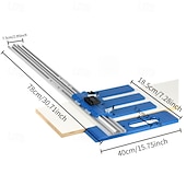 cheap Home Supplies-Non-Slip Push Block with Adjustable 3D Direction Guard - One-Piece Safety Block for Table Saw, Router Table, Band Saw, Jointer - Compatible with Circular Blades - Durable Plastic Construction - Ideal