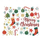 levne Nálepka-Vánoční samolepka na zeď, kreslené vánoční prvky, dárek, sněhová vločka, odnímatelná vinylová malba, sváteční párty, ložnice, obývací pokoj, sklo, okno, dveře, pozadí, dekorace pro domov