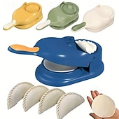 お買い得  キッチン用品＆小物-2 in 1 餃子メーカー – 自家製餃子、卵餃子、蒸し餃子、ワンタン型用の自動および手動生地プレス、キッチン用