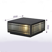 Недорогие Постовый свет-Водонепроницаемые наружные светильники-колонны, уличные светильники-колонны, квадратные светильники-колонны со степенью защиты IP65, уличные водонепроницаемые светильники-колонны из алюминиевого