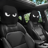 abordables Housses de siège de voiture-2 pièces effrayantes pour Halloween &amp;Housses d&#039;appui-tête de voiture de Noël - Convient à tous les véhicules Conception sans coussin de remplissage Installation facile - Décorations intérieures