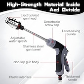 Недорогие Системы полива и орошения-Мойка высокого давления Waterblitz, модернизированная модель Waterblitz 2025, различные эффекты распыления, насадка для шланга Waterblitz с вращением на 360 градусов