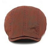 levne Pánské klobouky-Pánské PLacatá čepice Klobouk Ascot Novinářský klobouk Černá Fialová Bavlna Módní Na běžné nošení ulice Denní Bez vzoru Nastavitelná Proti sluci Prodyšné