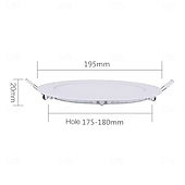 お買い得  LEDスポットライト-1個 LEDパネルライト 15W 天井ダウンライト パネルライト 220V 屋内照明