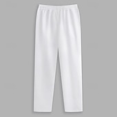 cheap Straight Leg-Men's Sweatpants Joggers Trousers Baggy Pants Straight Leg Sweatpants Drawstring Elastic Waist Multi-pack Plain Comfort Breathable Full Length Outdoor Daily Going out Fashion Ethnic Style White+Khaki