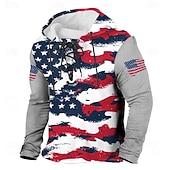  4 juli 2026 250e Memorial Day Mannen Designer US Vlag Hooded Lange Mouwen Hoodie Sweatshirt Buiten Dagelijks