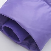 economico Giacca in piuma e parka per ragazze-Bambini Ragazze Cappotto in Piuma Giacca Imbottita Tinta unica Moda Tasca Scuola Cappotto Capispalla 4-12 Anni Autunno Nero Rosso Viola