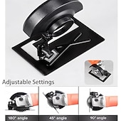 billiga borrtillbehör-Skyddssats för skärstativ för vinkelslip - justerbart skärskyddssats, vinkelslipstativ och skyddsskärm för 100-125 mm vinkelfräs