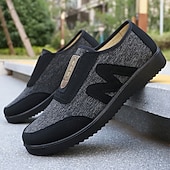 cheap Men&#039;s Sneakers-Men&#039;s Brown Casual Slip-On Walking Shoes – Lightweight Breathable Comfort Loafers for Outdoor Strolls, Daily Wear and Travel