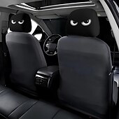 abordables Housses de siège de voiture-2 pièces effrayantes pour Halloween &amp;Housses d&#039;appui-tête de voiture de Noël - Convient à tous les véhicules Conception sans coussin de remplissage Installation facile - Décorations intérieures